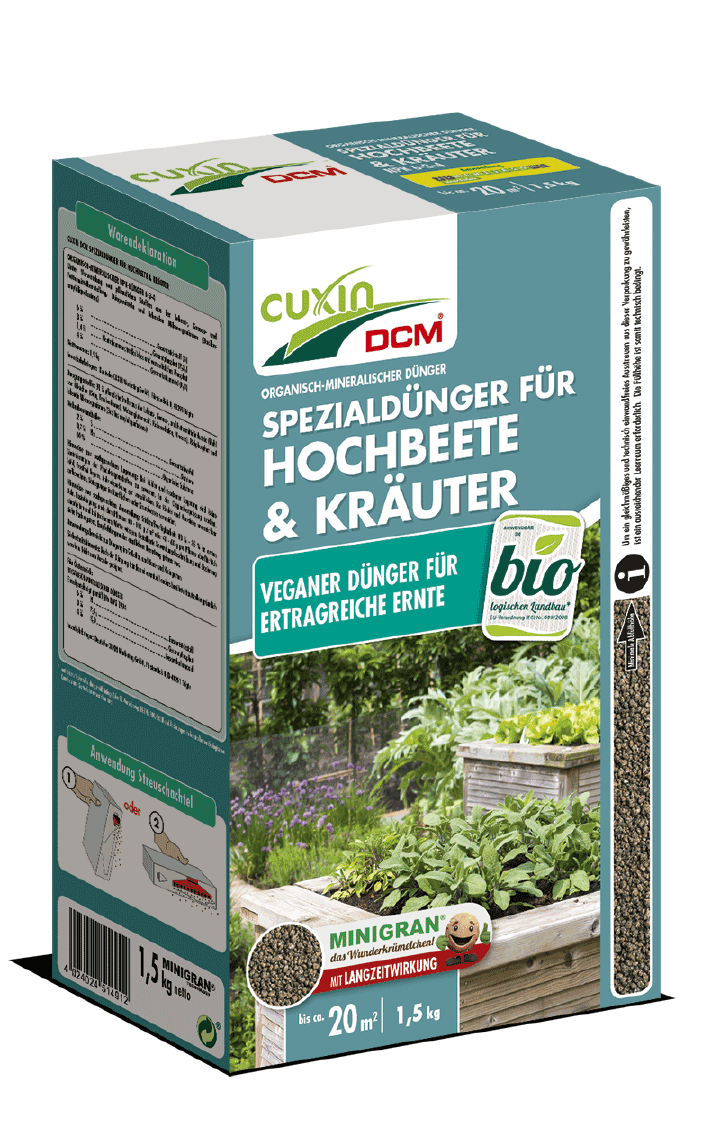 CUXIN DCM Spezialdünger für Hochbeete & Kräuter